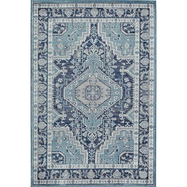 Freya Midnight Blue 5 ft. x 7 ft. Area Rug