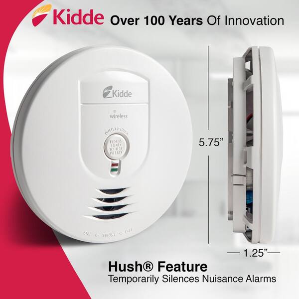 3 Pack for sale online Kidde RF-SM-DC Battery Operated Smoke Detector with Wire Free Interconnect 