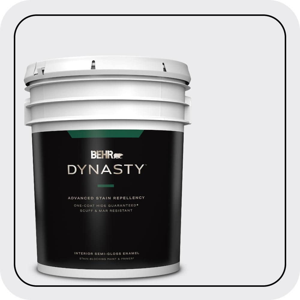 5 gal. #650E-1 Lace Cap Semi-Gloss Enamel Interior Stain-Blocking Paint & Primer price history on PriceWatchPro