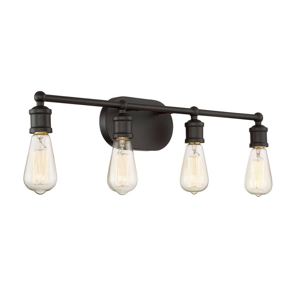 Oil Rubbed Bronze 4-Light Dimmable Vanity Fixture