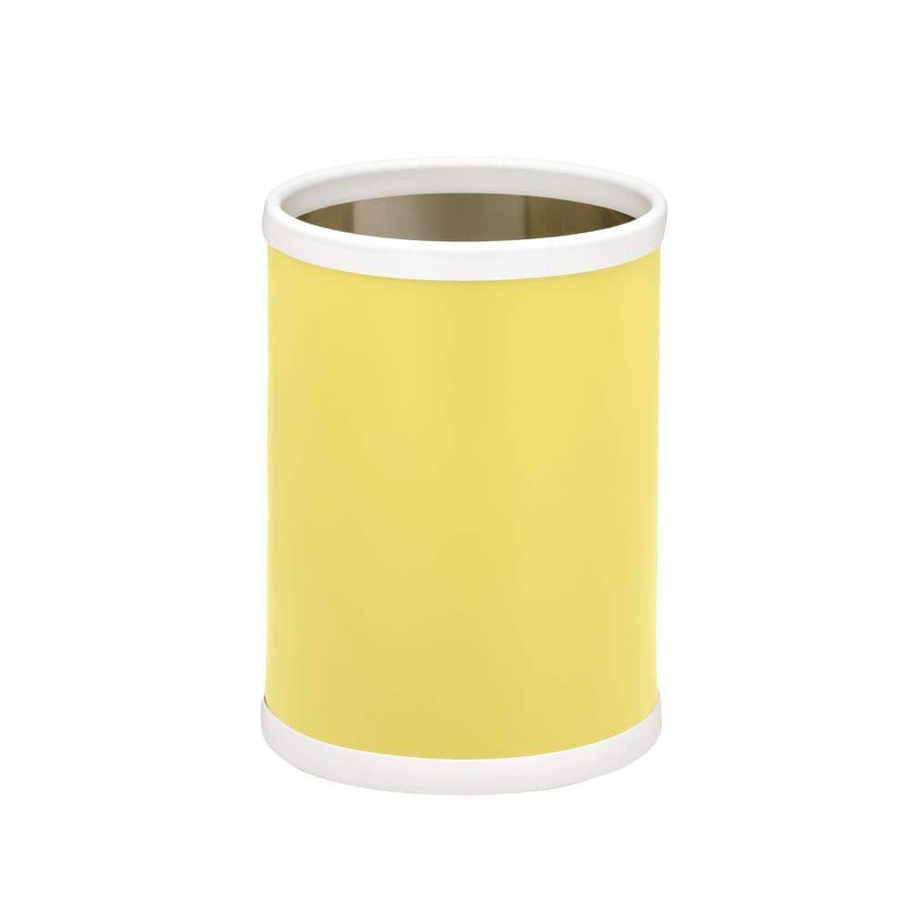 Kraftware Bartenders Choice Fun Colors Lemon 8 Qt. Round Waste Basket ...