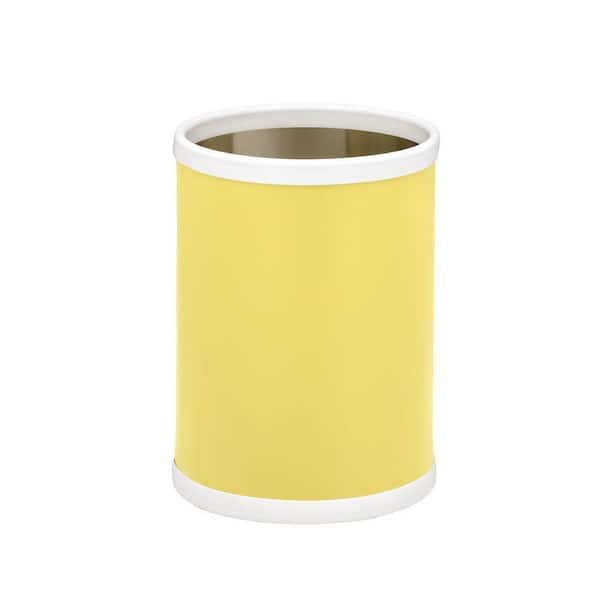 Kraftware Bartenders Choice Fun Colors Lemon 8 Qt. Round Waste Basket