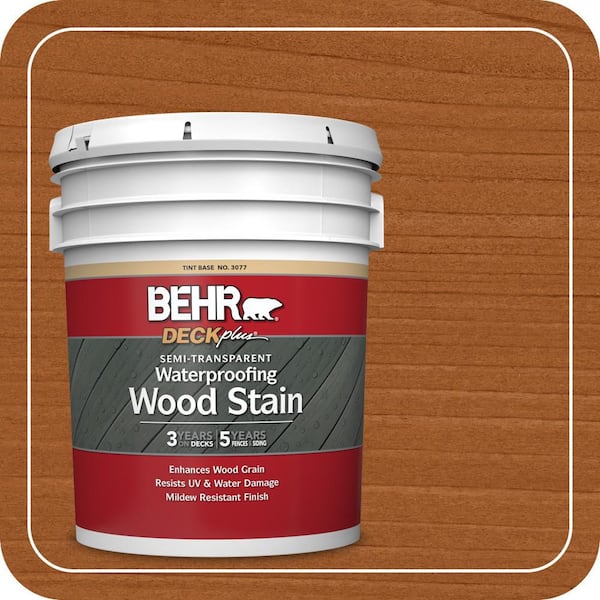 【すみっコぐらし 】 クイーンズヘナ（レッド2・ブラウン2） BEHR DECKplus 5 gal. #ST-330 Redwood Semi-Transparent