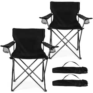 Rio Gear Compact Traveler Folding Chair - 12.5 Inch Seat Height, Hard Arms, Carry Straps, Lightweight For Beach, Camping, Outdoor Events