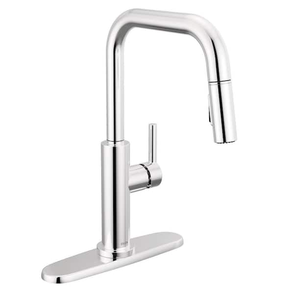 Nicoli Single Handle Pull Down Sprayer Kitchen Faucet in Chrome