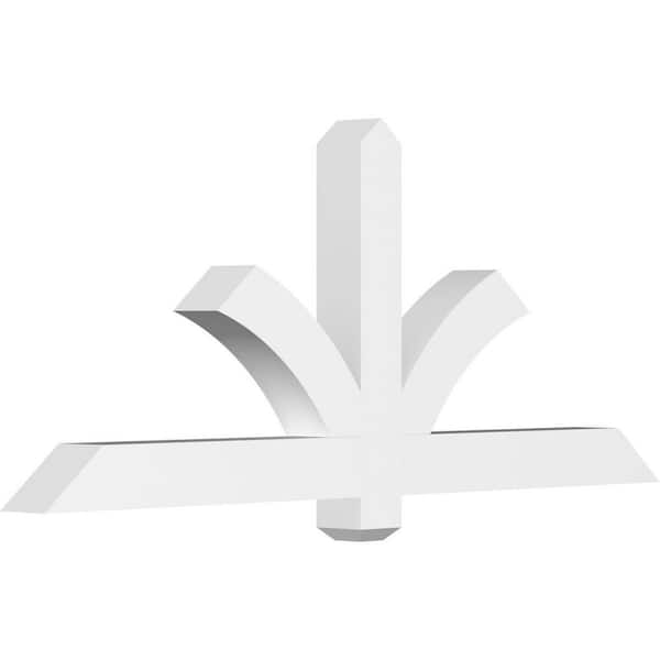 Ekena Millwork Redmond 60 in. W x 25 in. H x 4 in. D Signature Polyurethane Bracket