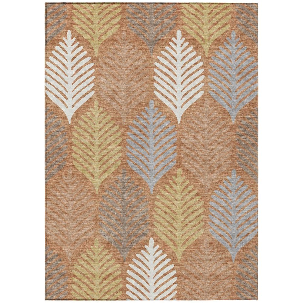 Chantille Machine Washable Indoor/Outdoor Abstract ACN2515 Paprika 3 ft. x 5 ft. Area Rug price history on PriceWatchPro