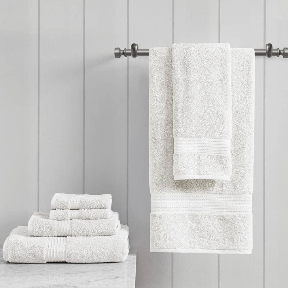 Organic Cotton Set of Six Hand Towels in Assorted Colors