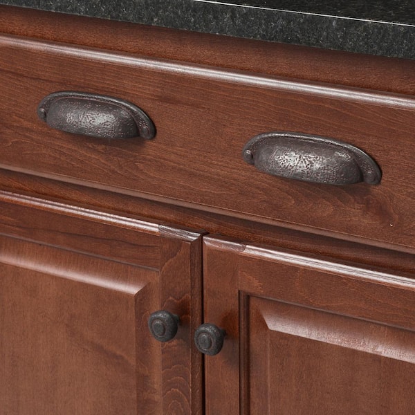 Hickory Hardware Refined Rustic 3-in Center to Center Rustic Iron