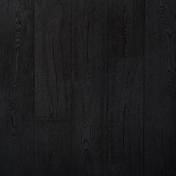 Take Home Sample - Night Black Oak PVC-Free Waterproof Hybrid Resilient Flooring