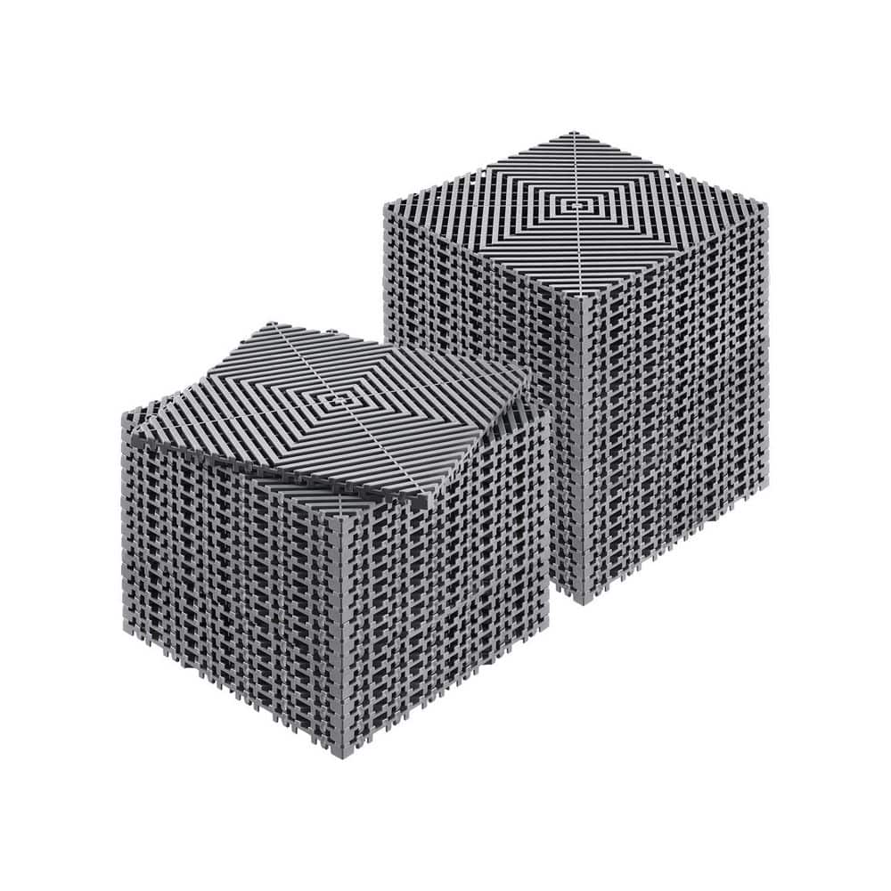 Interlocking Drainage Mat, 40 Pcs Splicing Drainage Mats, 12in. x 12in. Interlocking Cushion, Non-Slip Gray PP Drainage price history on PriceWatchPro