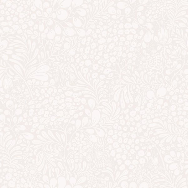 A-Street Prints Siv Light Grey Botanical Wallpaper Sample