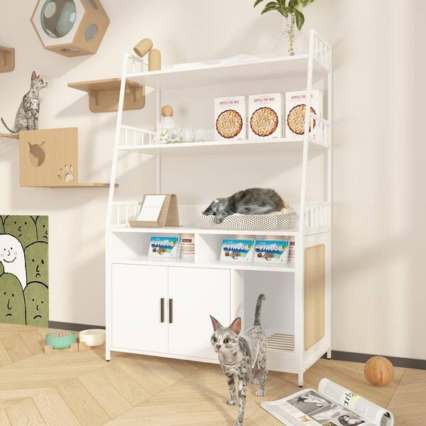 Cat on Bookshelf Latch Hook Rug Kits for Adults and Starter DIY