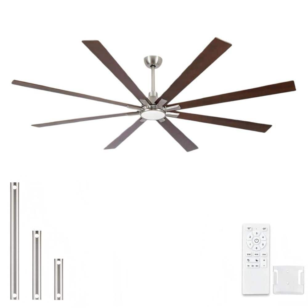 Realmate Amice 84 in. Indoor Brushed Nickel Standard Downrod Mount