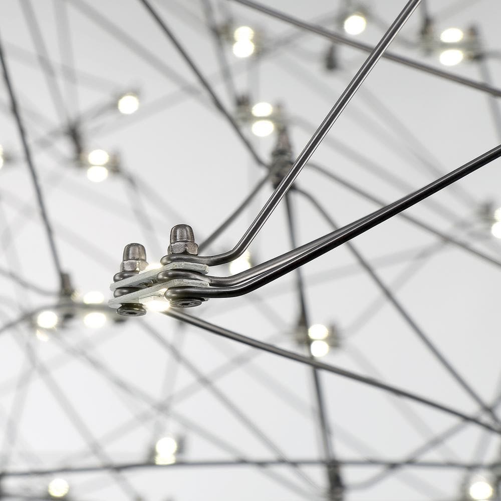 Leonardelli Dark Chrome 48" LED Geometric Chandelier