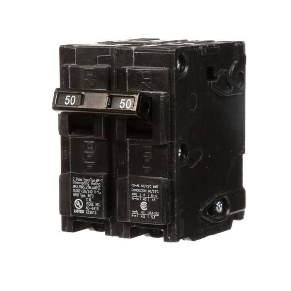 Siemens 50 Amp Double-Pole Type MP Circuit Breaker