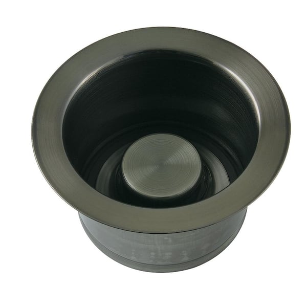 Made to Match Disposal Flange in Black Stainless