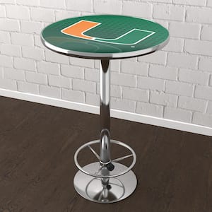 University of Miami Reflection Green 42 in. Bar Table