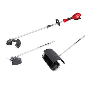 M18 FUEL 18V Lithium-Ion Brushless Cordless QUIK-LOK String Grass Trimmer w/Brush Cutter & Bristle Brush Attachments