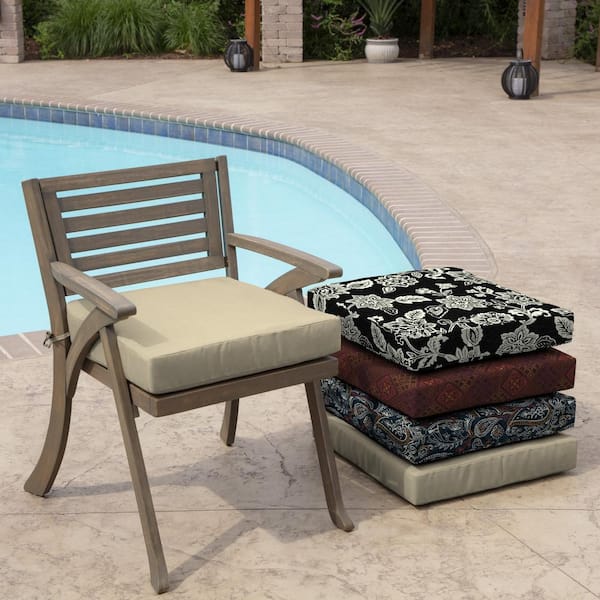 21 in. x 21 in. Tan Leala Square Outdoor Seat Cushion