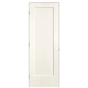 28 in. x 80 in. 1-Panel Lincoln Park Right-Hand Hollow Core Ivory Keys Molded Composite Single Prehung Interior Door