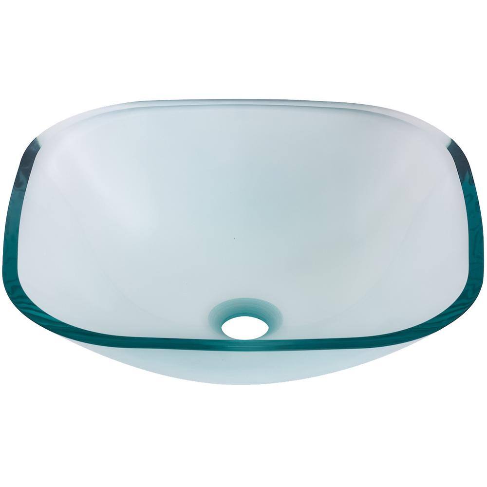 Diaccio Clear Glass Round Vessel Bathroom Sink