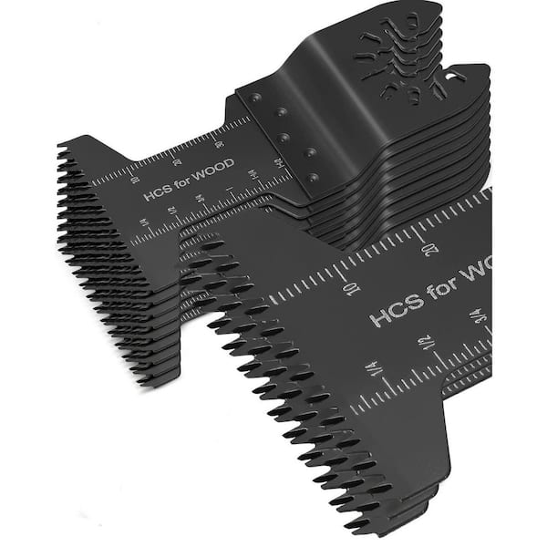 60 Pieces Oscillating Saw Blades 2023 Upgrade Japanese Long Teeth Quick Release Multi Tool Blades for Plastics Wood