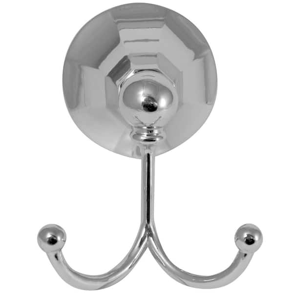 Paradise Bathworks Heaven Double Robe Hook in Chrome 61426 - The Home Depot
