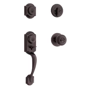Kwikset Montara Venetian Bronze Single Cylinder Door Handleset