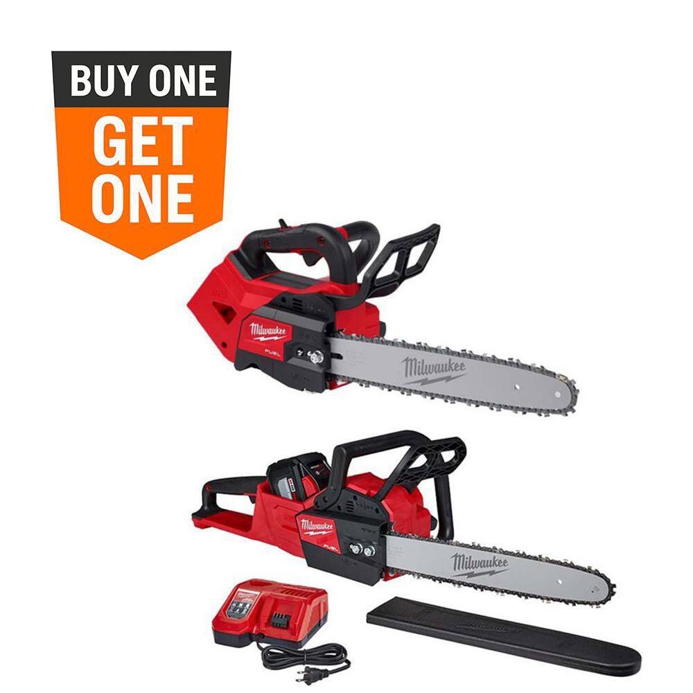 M18 FUEL 14 in Top Handle 18V Lithium-Ion Brushless Cordless Battery Chainsaw & 16 in Chainsaw, 12.0 Ah Battery, Charger price history on PriceWatchPro
