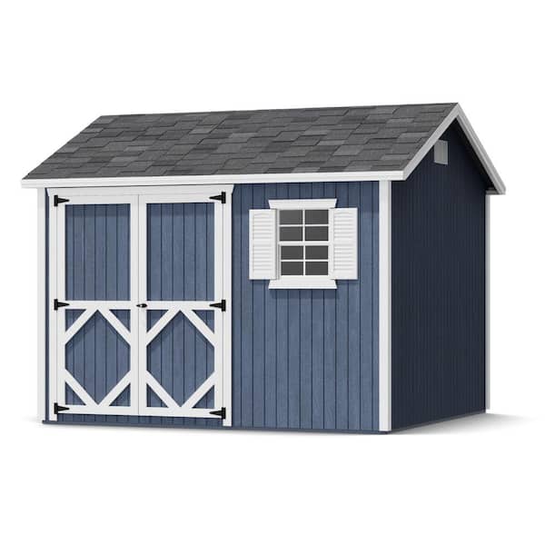 Classic Workshop 10 ft. x 10 ft. Outdoor Wood Storage Shed Precut Kit with Operable Window and Floor (100 sq. ft.)