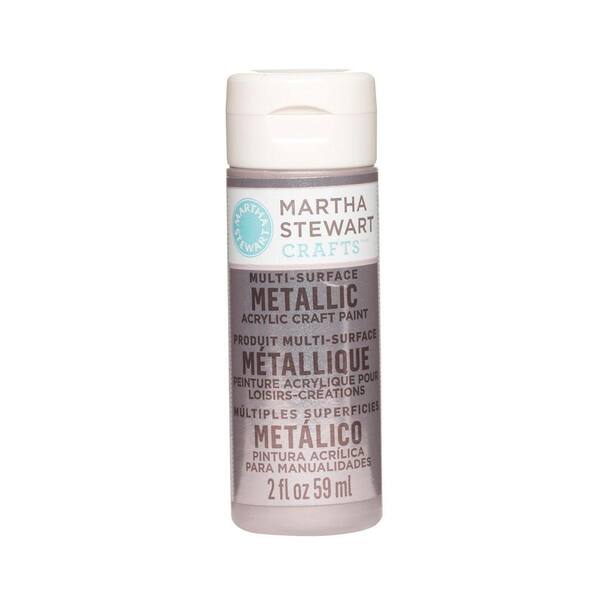 Martha Stewart Crafts 2-oz. Rose Chrome Multi-Surface Metallic Acrylic Craft Paint