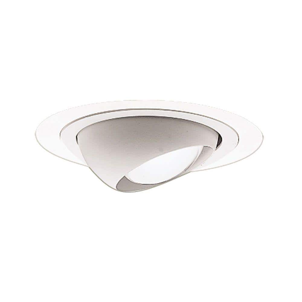 HALO - 4 in. Matte White Recessed Ceiling Light Adjustable Eyeball Trim