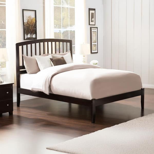 Richmond Espresso Queen Platform Bed with Open Foot Board