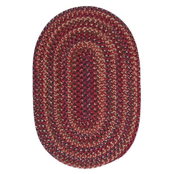 Home Decorators Collection Winchester Brick 8 ft. x 10 ft. Oval Moroccan Wool Blend Area Rug