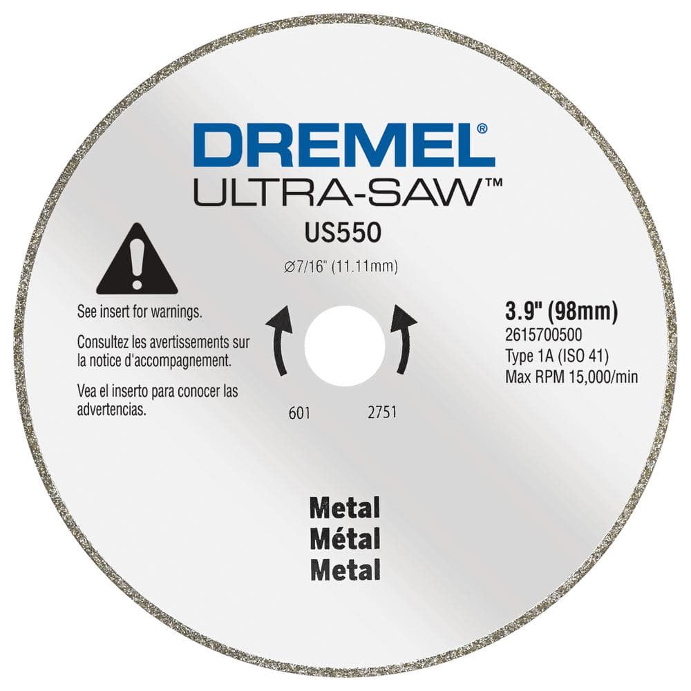 Dremel Ultra-Saw in. Diamond Grit Metal Cutting Wheel US550 The Home  Depot