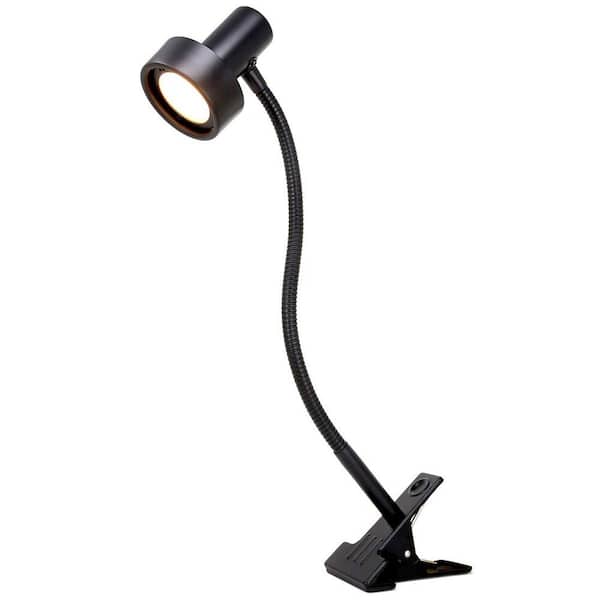 tarwe Oneerlijkheid kapsel O'Bright O'Bright 5-Watt LED Metal Black LED Clip On Light for Bed  Headboard/Desk, Dimmable LED Desk Lamp with Metal Clamp OB-CL001-BK - The  Home Depot