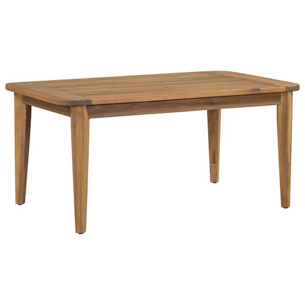 CHRISTOPHER KNIGHT HOME Amara Outdoor Patio Coffee Table, Acacia Wood, Teak Plus Beige