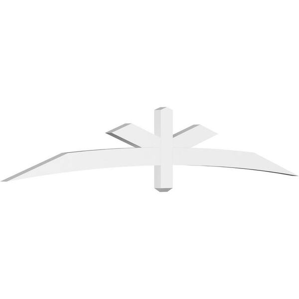 Ekena Millwork Alberta 96 in. W x 16 in. H x 2 in. D Signature Polyurethane Bracket