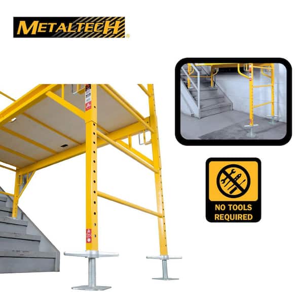 【 CD 】 SJ/STEEPLE JACK MetalTech 12 in. Galvanized Steel Leveling Jacks Adjustable