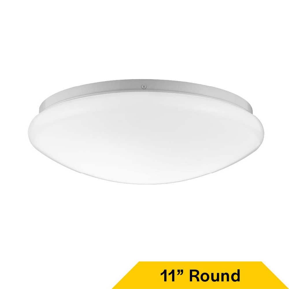 Halco 11 in. Traditional Oval Matte White LED Flush Mount Fixture 5-CCT 75W-Equiv price history on PriceWatchPro