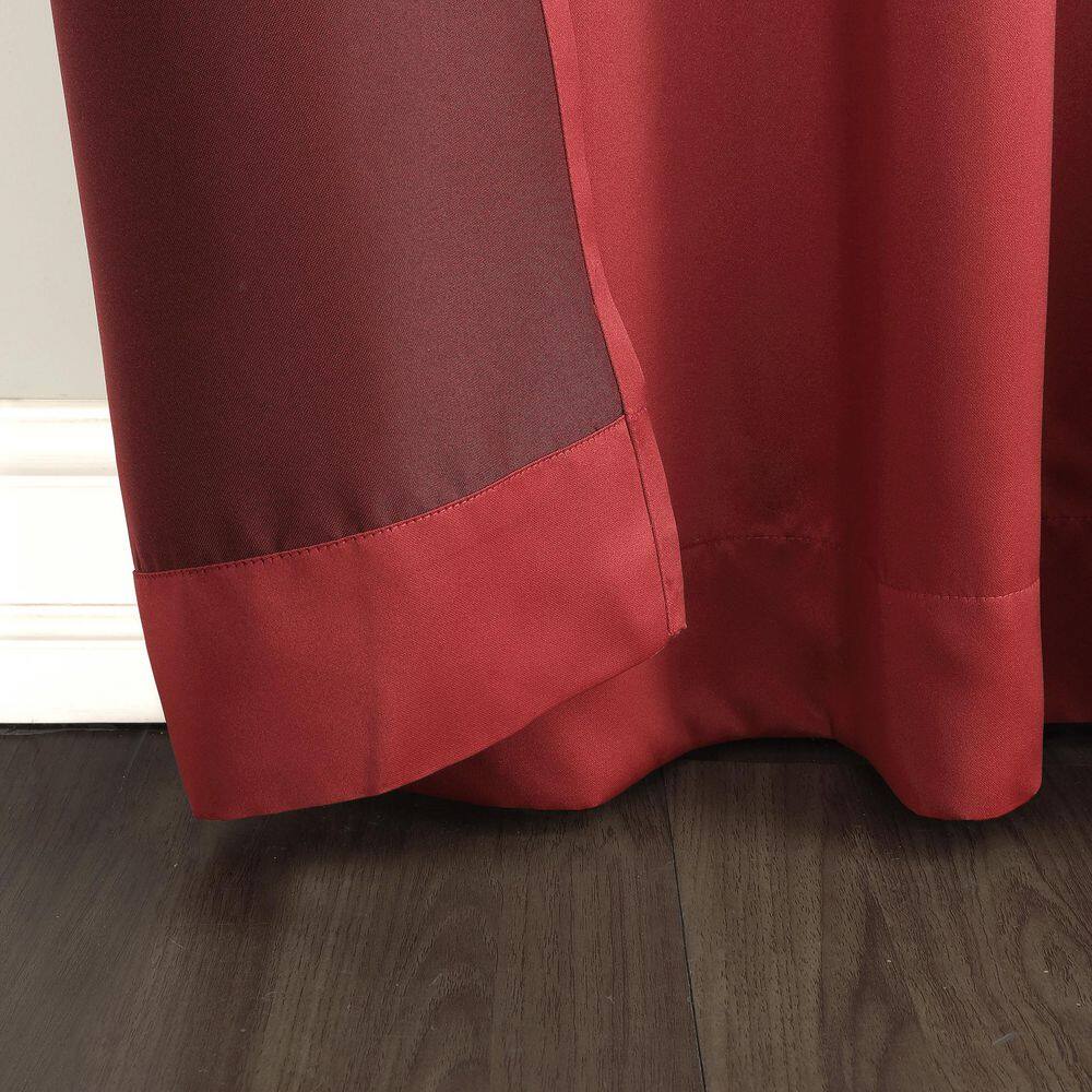 Brick Red Room Darkening Grommet Curtain Panel 40" x 63"