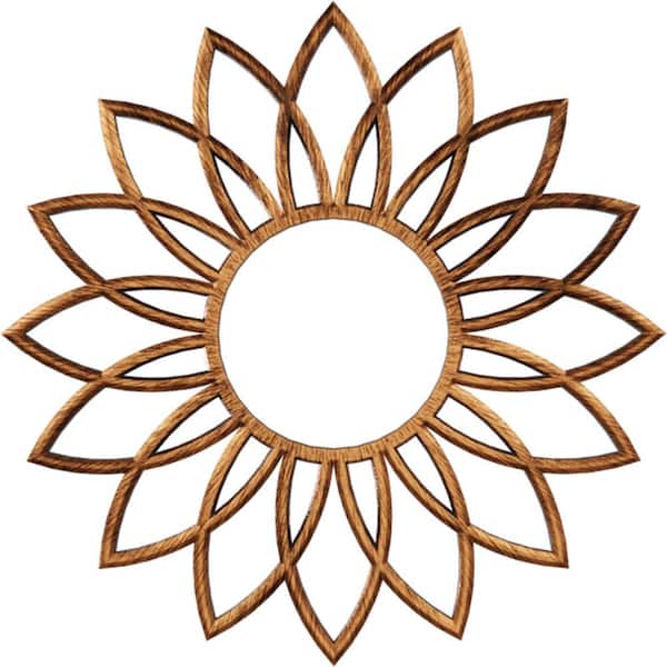 Ekena Millwork 3/4 in. x 24 in. x 24 in. Daisy Architectural Grade PVC Pierced Ceiling Medallion