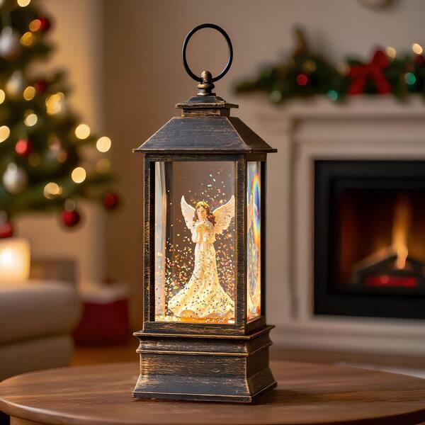Angel Musical Snow Globe 10 in. x 5 in. Blacks Lantern TN0415