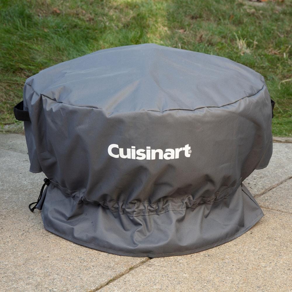 Cuisinart Black Polyester Cleanburn Fire Pit Cover with Drawstring