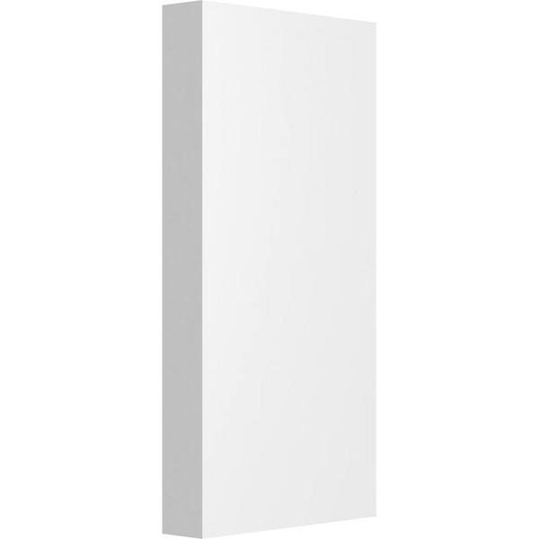 Ekena Millwork 3-1/2-in W x 7-in H x-3/4-in P Standard Foster Plinth Block with Square Edge (8-Pack)