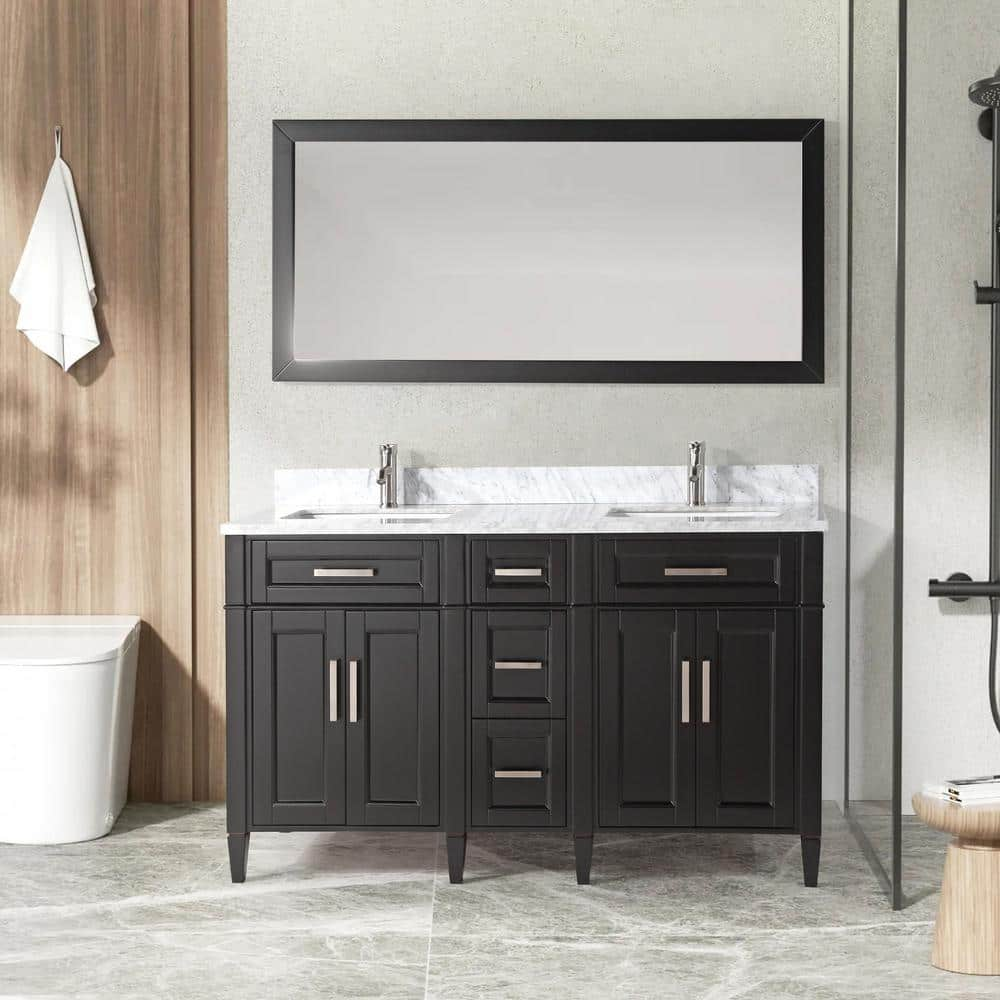 Vanity Art Savona 60 in. W x 22 in. D x 36 in. H Bath Vanity in ...