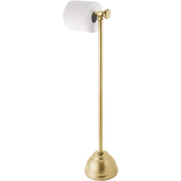 Unbranded Metal Toilet Paper HolderStand and Dispenser for Bathroom and Powder Room - Holds Mega Rolls -Gold
