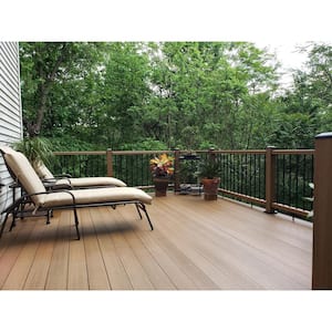 UltraShield Naturale Magellan 1 in. x 6 in. x 16 ft. Peruvian Teak Solid with Groove Composite Decking Board (49-Pack)