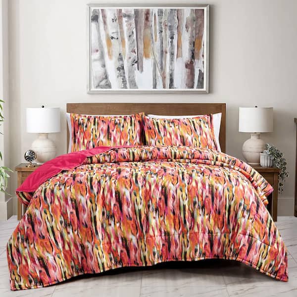 Shatex 3 Piece All Season Bedding King size Comforter Set, Ultra Soft Polyester Elegant Bedding Comforters